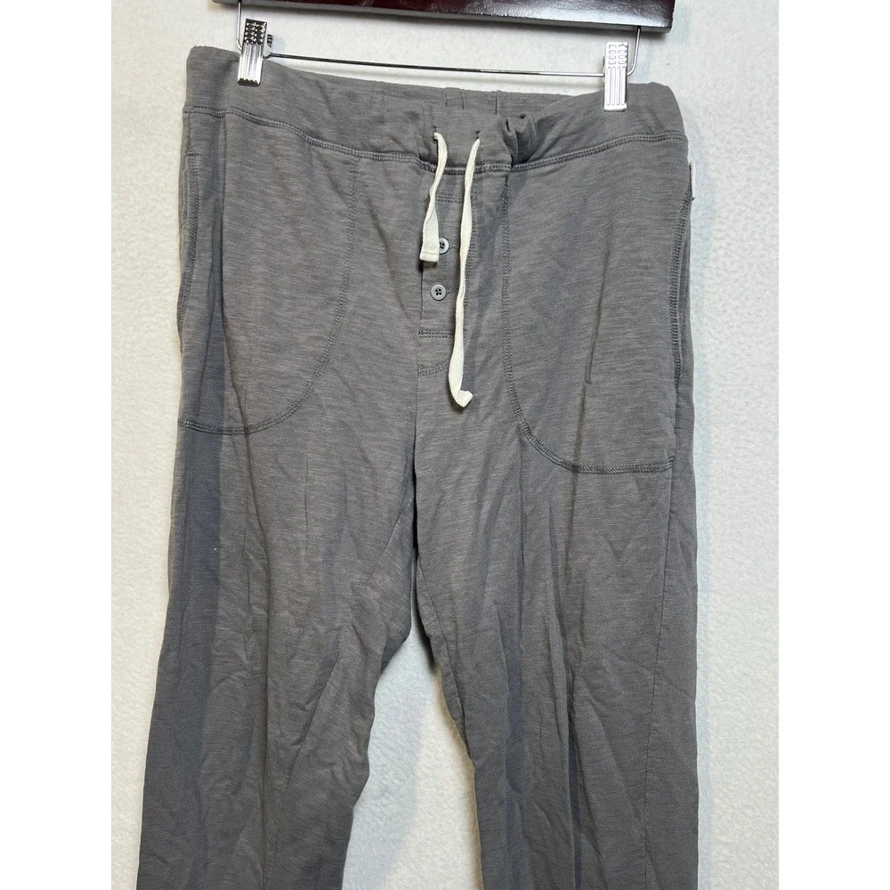 Bread & Boxers Mens Gray Cotton Blend Slub Lounge Jogger Pants Small